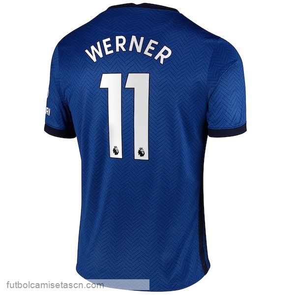 Camiseta Chelsea NO.11 Werner 1ª 2020/21 Azul